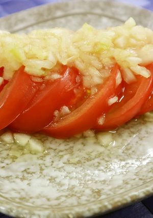 トマトのたまねぎ入☆旨酢サラダ-レシピのメイン写真
