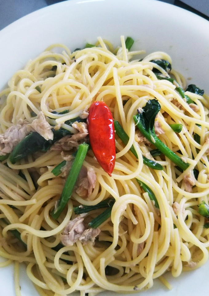 ほうれん草とツナの柚子胡椒パスタ-レシピのメイン写真