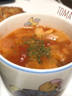 野菜たくさん!トマトスープ-レシピのメイン写真