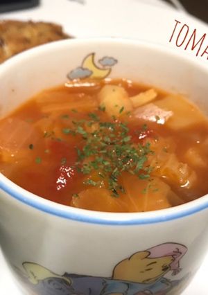 野菜たくさん！トマトスープ-レシピのメイン写真
