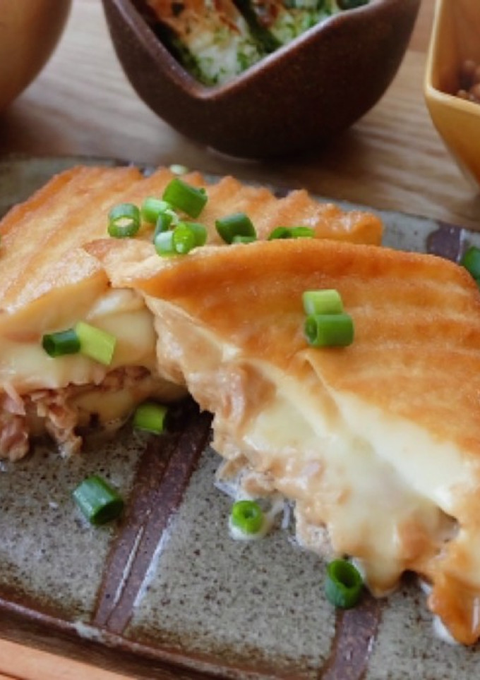 簡単♪ツナチーズの厚揚げサンド焼き-レシピのメイン写真