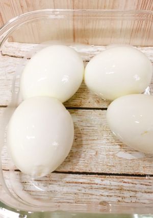 ゆで卵の殻、これで失敗なく綺麗に剥ける-レシピのメイン写真