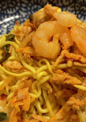 簡単なのに絶品！糖質0麺のツナキムチ-レシピのメイン写真