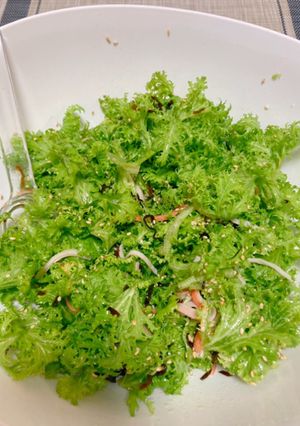 わさび菜の塩昆布サラダ-レシピのメイン写真