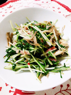 水菜と舞茸のピリ辛炒め-レシピのメイン写真