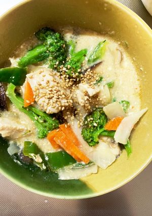 胸肉ブロッコリー味噌マヨ炒め味青椒肉絲風-レシピのメイン写真