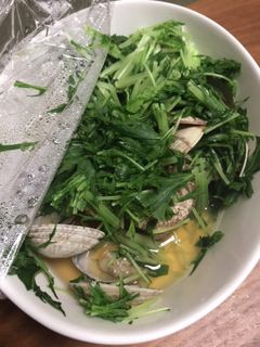 お皿をチン☆で終わり☆あさりの酒蒸し-レシピのメイン写真