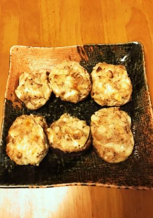 生しいたけのツナマヨオニオンチーズ焼き-レシピのメイン写真