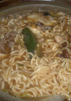 しゃぶしゃぶの締めを味噌ラーメンで♪-レシピのメイン写真