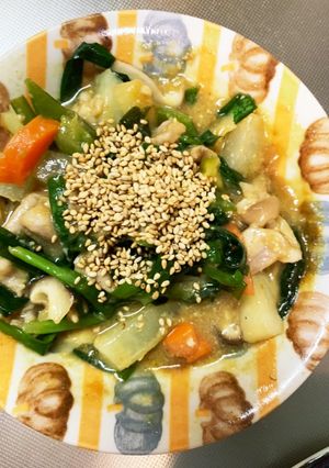 カレー味噌炒味豚こまニラ大根青椒肉絲風-レシピのメイン写真