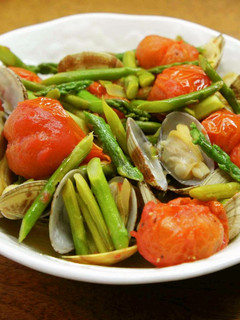 野菜とアサリの白ワイン蒸し-レシピのメイン写真
