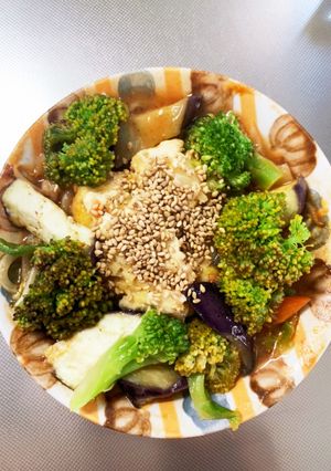 豆腐バーグ入ハッシュドポーク炒味ドーム蒸-レシピのメイン写真
