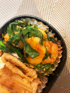 【減塩】えびニラケチャップ炒め☆お弁当-レシピのメイン写真