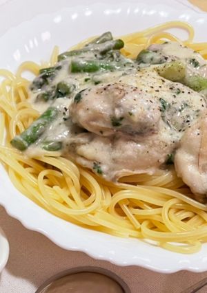 牡蠣のレモンクリームパスタ-レシピのメイン写真