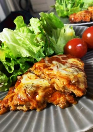 肉ピザ（しゃぶしゃぶ用肉使用）-レシピのメイン写真