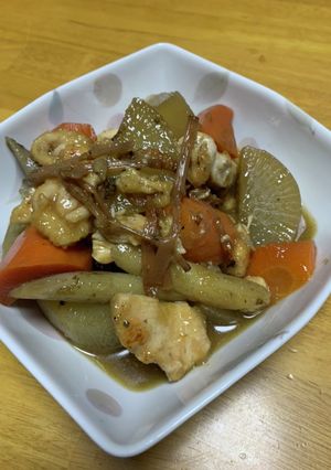 つくしと根菜の煮物-レシピのメイン写真