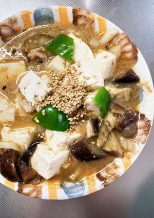 レンジ豚こまサンラータン味麻婆豆腐&茄子-レシピのメイン写真