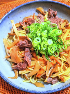 牛肉とたっぷりきのこの和風スパゲッティ-レシピのメイン写真