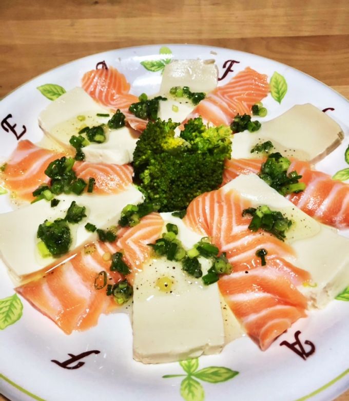 サーモンと豆腐のカルパッチョ by 2880naaao 【クックパッド】 簡単