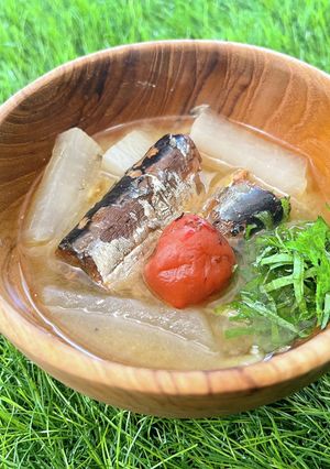鰯と梅の味噌スープ-レシピのメイン写真