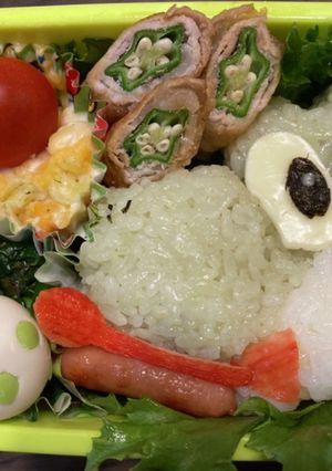 65キャラ弁　ヨッシー　たまご-レシピのメイン写真