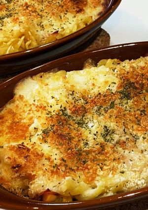 ハムとコーンのショートパスタグラタン-レシピのメイン写真