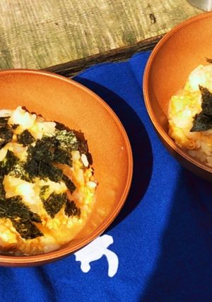 山飯　チキンラーメン雑炊　簡単-レシピのメイン写真