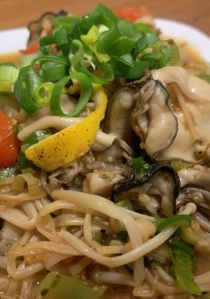 牡蠣とえのきのバター醤油瀬戸内レモン風味-レシピのメイン写真