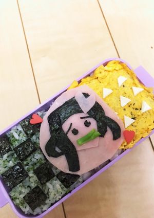 鬼滅の刃　お弁当　簡単にキャラ弁-レシピのメイン写真