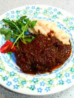 牛すね肉の田舎風赤ワインソース煮-レシピのメイン写真