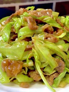 春キャベツと牛肉のオイスターソース炒め-レシピのメイン写真