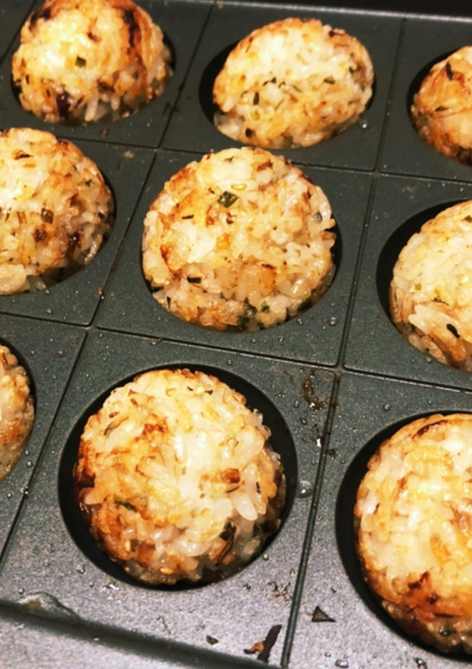 たこ焼き後の♪焼きおにぎり-レシピのメイン写真