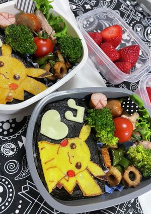 ピカチュウ キャラ弁 (メモ)-レシピのメイン写真