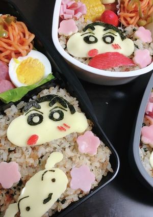 クレヨンしんちゃん キャラ弁 (メモ)-レシピのメイン写真