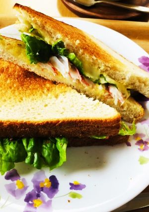 カニカマのホットサンド-レシピのメイン写真