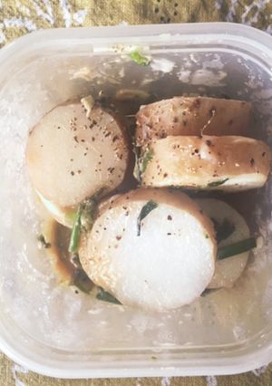 長芋とネギのオイマヨ炒め　レンジ料理-レシピのメイン写真