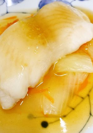 【病院】白身魚ゆず昆布蒸し【給食】-レシピのメイン写真