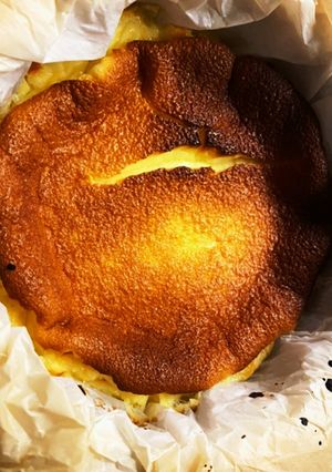 バスク風チーズケーキ〜18cm型、牛乳で-レシピのメイン写真