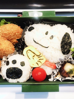 スヌーピーキャラ弁-レシピのメイン写真