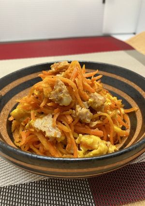 チキンハッシュの人参イリチー-レシピのメイン写真