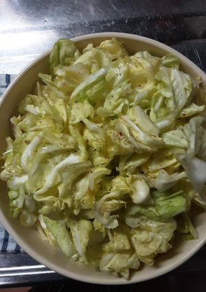 春キャベツの梅昆布茶合え-レシピのメイン写真
