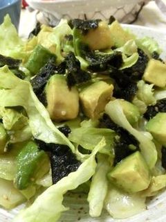 レタスとアボカドのチョレギサラダ-レシピのメイン写真