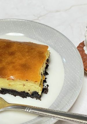 簡単失敗なし☆オレオベイクドチーズケーキ-レシピのメイン写真