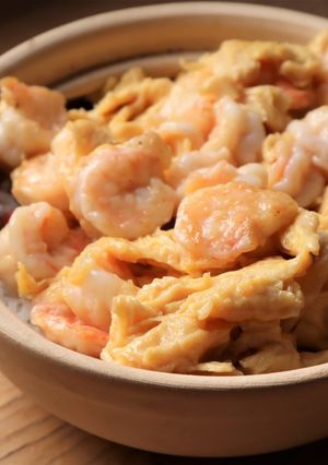 【広東家庭料理】エビと卵の滑らか炒め-レシピのメイン写真