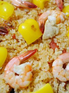 炊飯器とフライパンで簡単!パエリヤ♪-レシピのメイン写真