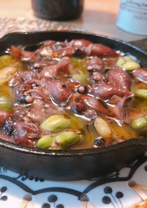 ホタルイカと空豆のアヒージョ-レシピのメイン写真