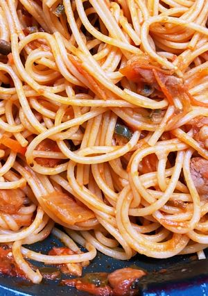 マスタードとバターの香るナポリタン-レシピのメイン写真