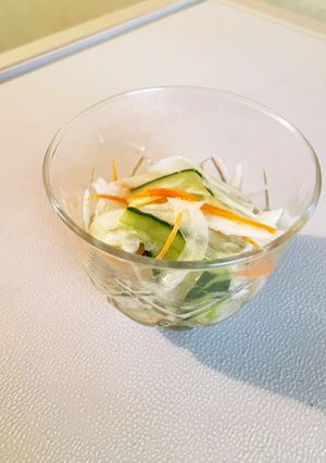 新玉ねぎ　三色サラダ-レシピのメイン写真