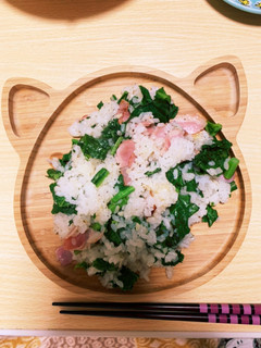 春の味☆菜花のチャーハン!!-レシピのメイン写真