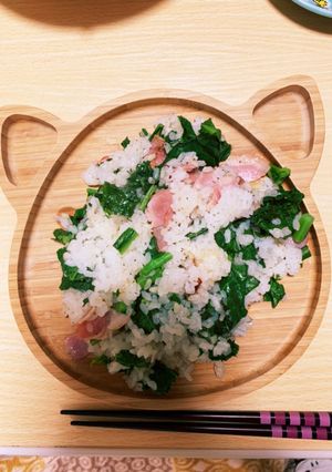 春の味☆菜花のチャーハン!!-レシピのメイン写真